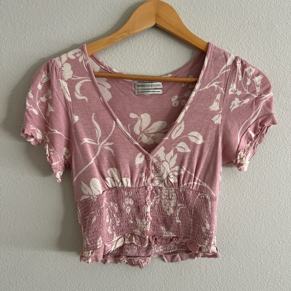 Urban Outfitters Pink Crop Top